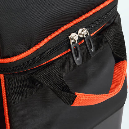 PaceArm 2 Ball Premium Bowling Bag with Wheels, Double Bowling Ball Bag 2 Ball Roller with Separate, Retractable Handle & Accessories Pocket
