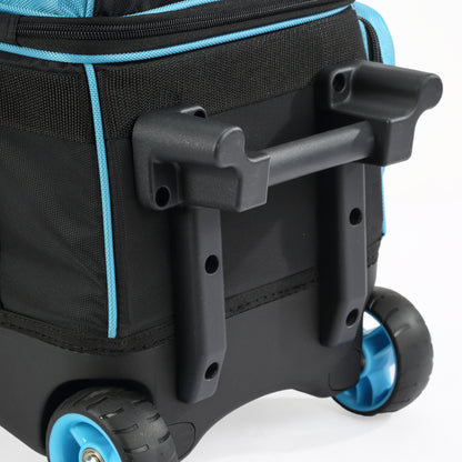 PaceArm 2 Ball Premium Bowling Bag with Wheels, Double Bowling Ball Bag 2 Ball Roller with Separate, Retractable Handle & Accessories Pocket
