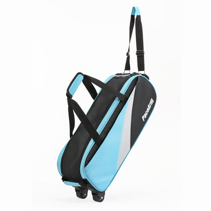  PaceArm Rolling Bowling Bag for 3 Balls, Wheeled Carry/Drag Bowling Tote – Sturdy, Large Capacity for Bowling Shoes & Gear