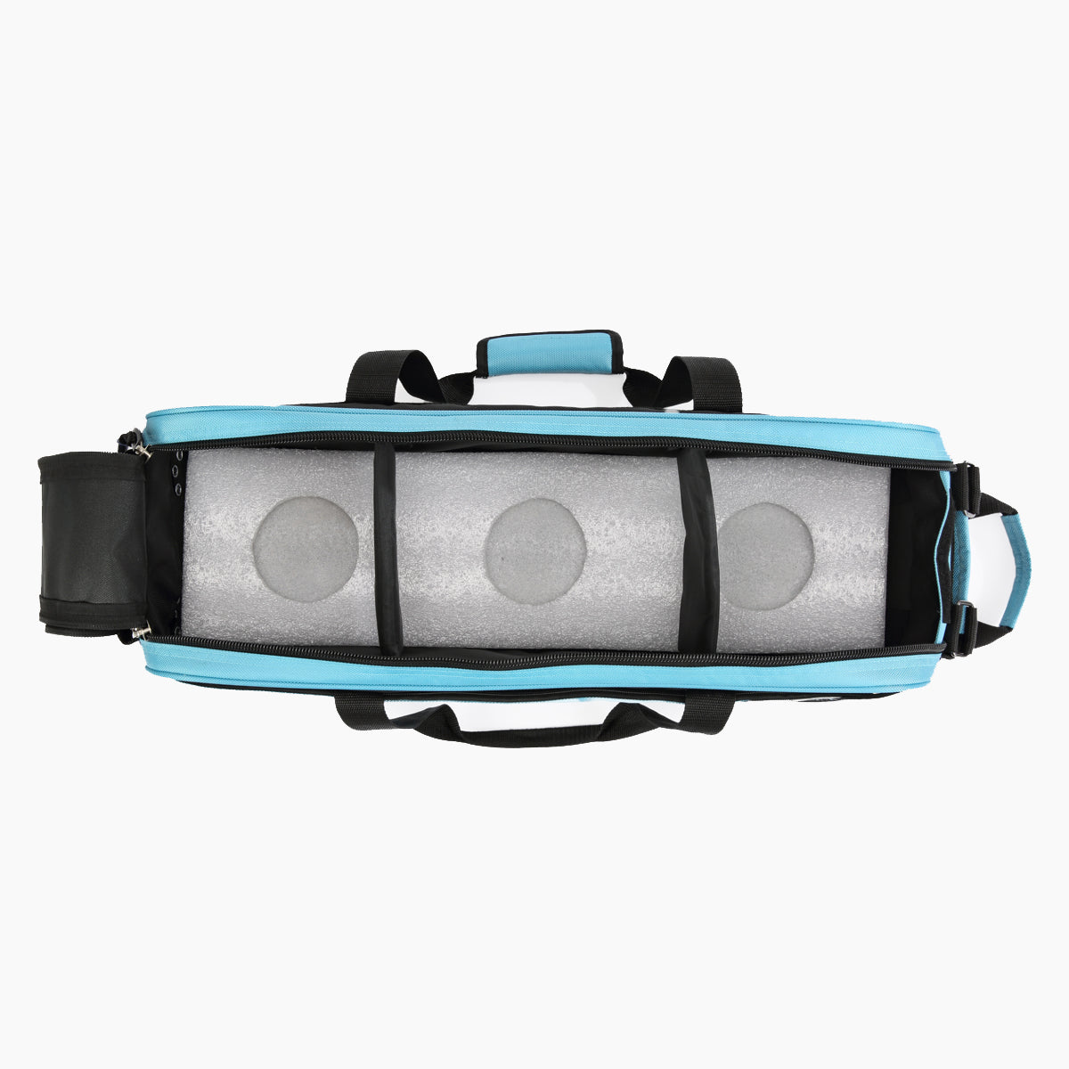  PaceArm Rolling Bowling Bag for 3 Balls, Wheeled Carry/Drag Bowling Tote – Sturdy, Large Capacity for Bowling Shoes & Gear