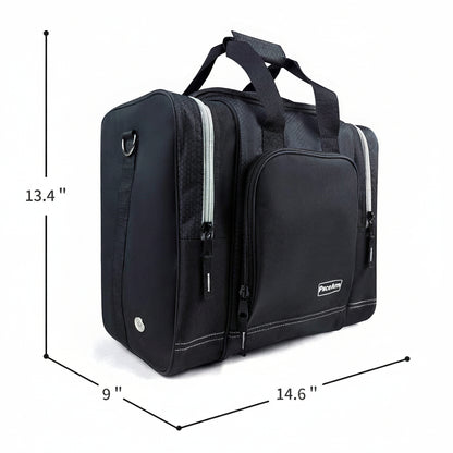 PaceArm Bowling Ball Bag for Single Ball, 2025 Bowling Bag with Plastic Ball Holder, Durable Bowling Tote Fits Bowling Shoes Up to Mens Size 14 and Accessories