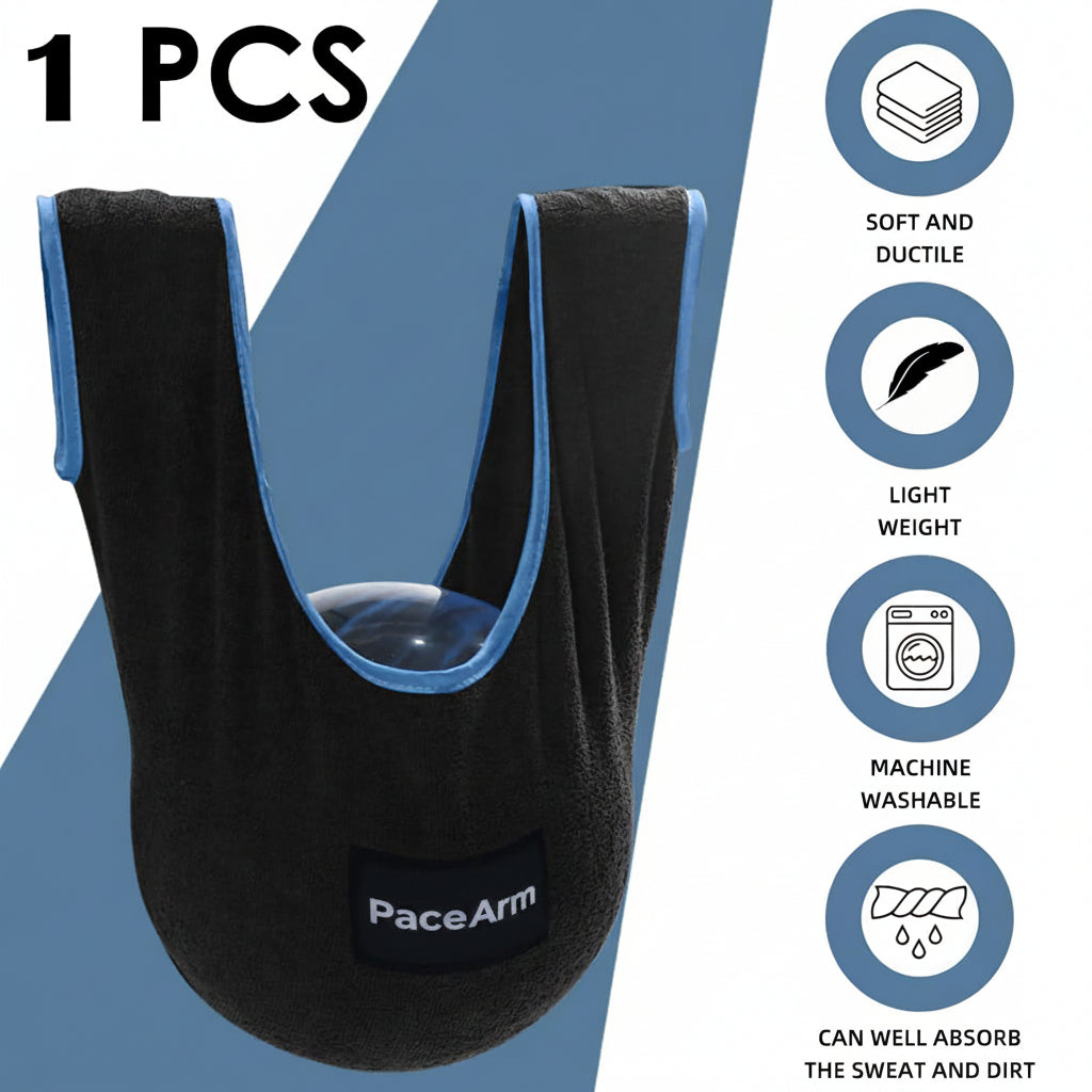 PaceArm Bowling Ball Polisher, Microfiber Bowling Towel See-Saw for Bowlers, Large Washable Bowling Shammy Seesaw, Ball Cleaner Holder Bag