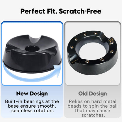 PaceArm Bowling Ball Spinner - Smooth Rotating Bowling Ball Cup Stand with Non-Slip Base, Scratch-Free & Silent Spin Bowling Ball Holder, Ideal Bowling Accessories for Men & Women