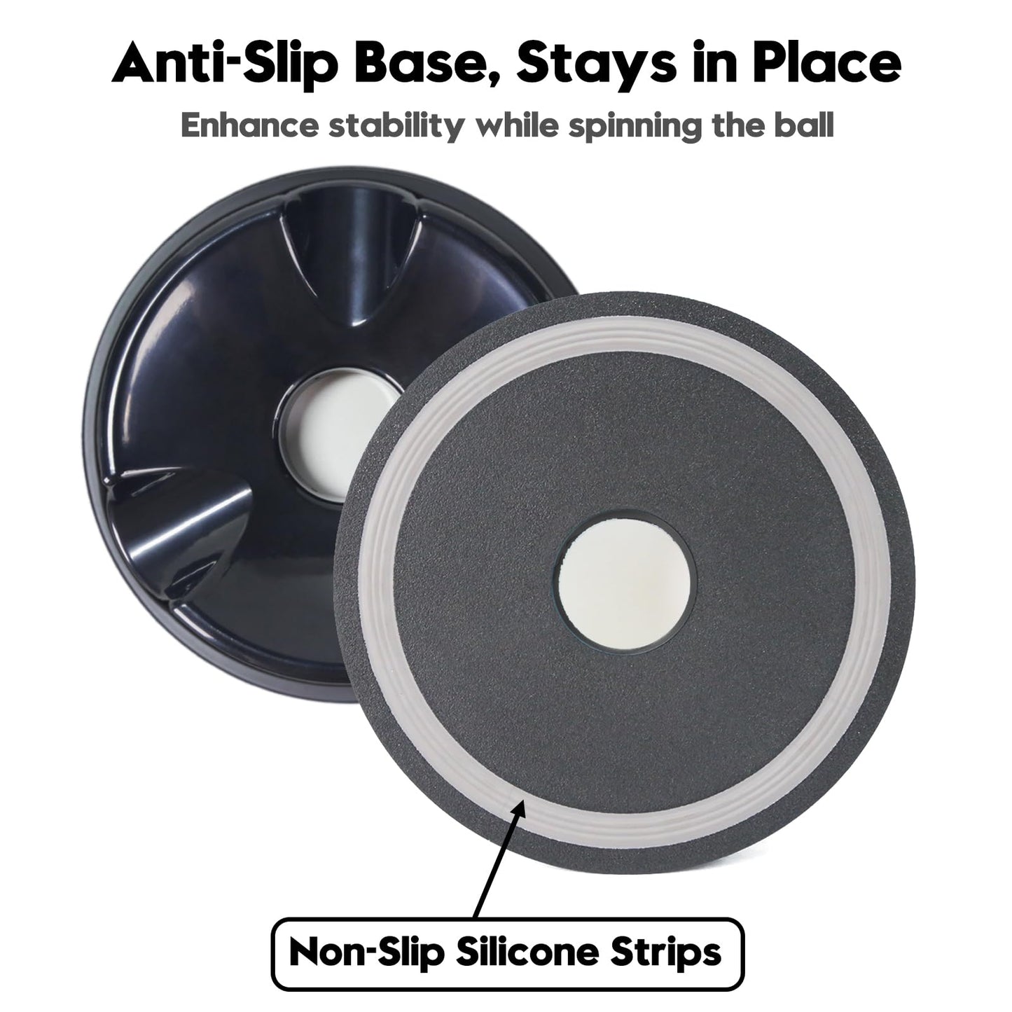 PaceArm Bowling Ball Spinner - Smooth Rotating Bowling Ball Cup Stand with Non-Slip Base, Scratch-Free & Silent Spin Bowling Ball Holder, Ideal Bowling Accessories for Men & Women