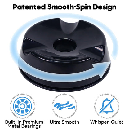 PaceArm Bowling Ball Spinner - Smooth Rotating Bowling Ball Cup Stand with Non-Slip Base, Scratch-Free & Silent Spin Bowling Ball Holder, Ideal Bowling Accessories for Men & Women