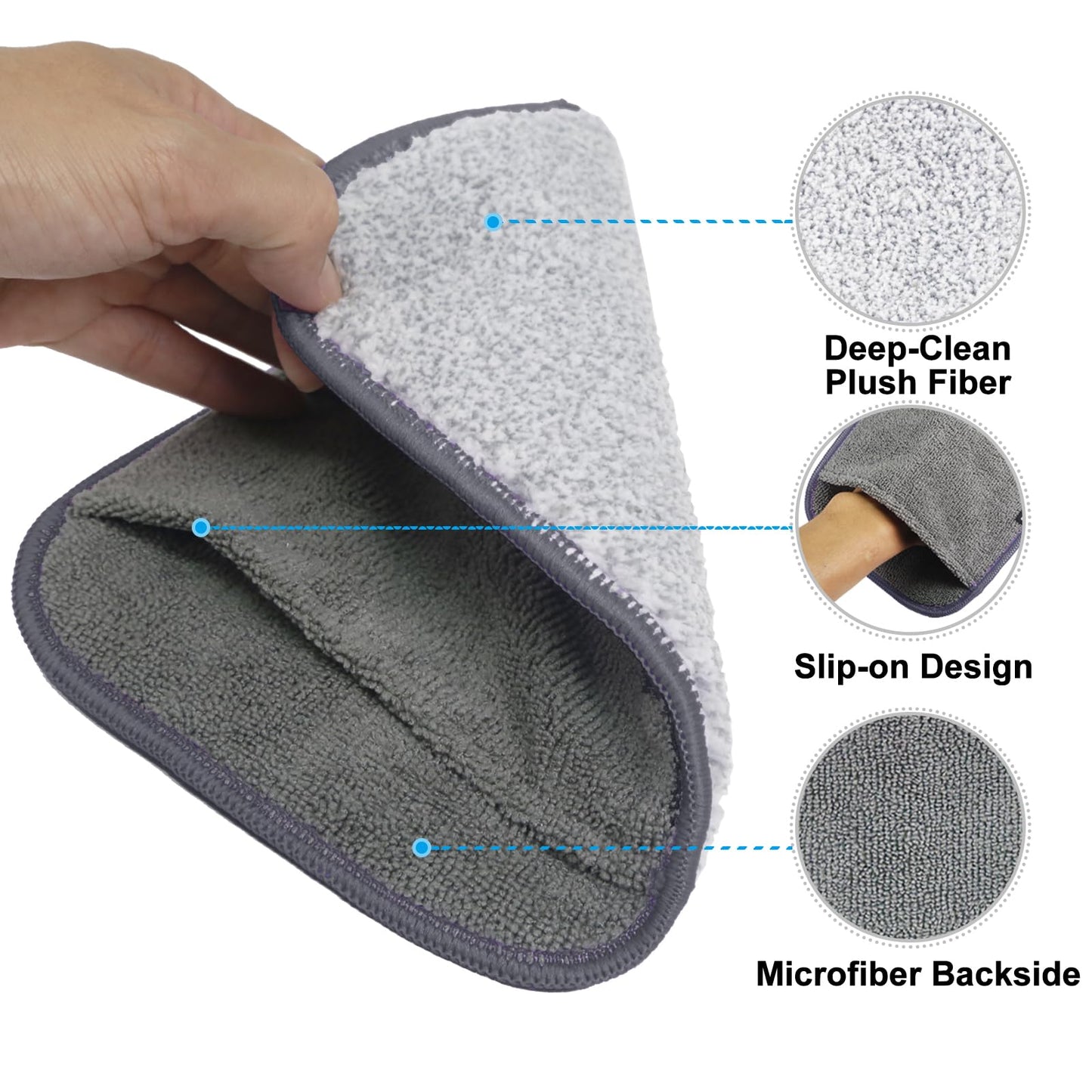 Bowling Towel Shammy Pad, Wearable Bowling Ball Towel Glove, Dual-Sided Microfiber Bowling Rag for Easy, Gentle, Deep Cleaning - Bowling Accessories for Men Women