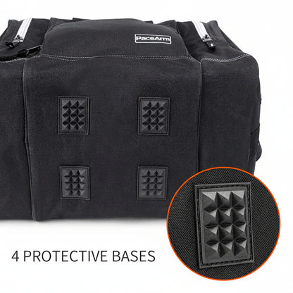PaceArm Bowling Ball Bag for Single Ball, 2025 Bowling Bag with Plastic Ball Holder, Durable Bowling Tote Fits Bowling Shoes Up to Mens Size 14 and Accessories
