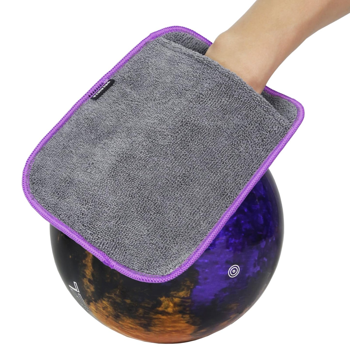 Bowling Towel Shammy Pad, Wearable Bowling Ball Towel Glove, Dual-Sided Microfiber Bowling Rag for Easy, Gentle, Deep Cleaning - Bowling Accessories for Men Women