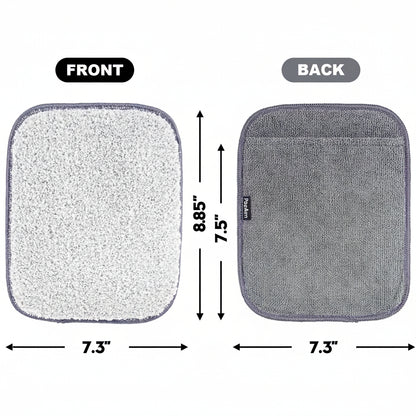 Bowling Towel Shammy Pad, Wearable Bowling Ball Towel Glove, Dual-Sided Microfiber Bowling Rag for Easy, Gentle, Deep Cleaning - Bowling Accessories for Men Women