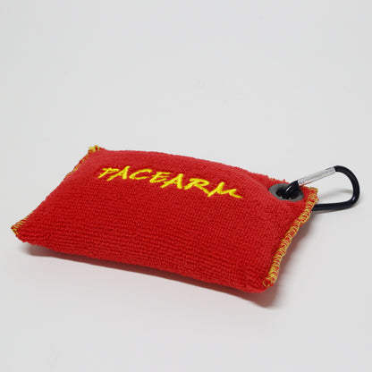 PaceArm Bowling Square Rosin Bag | Hand Drying Powder Bag for Bowlers | Square with Keychain | Absorbs Moisture, Improves Ball Grip & Keeps Hands Dry | Enhances Consistency, Control & Release